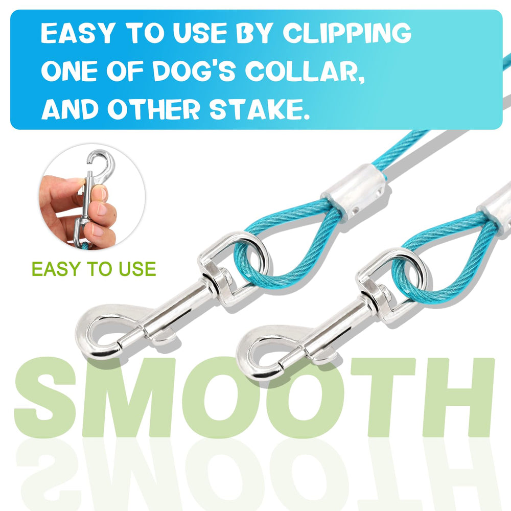 Supet 360-degree swivel ring prevents tangling during outdoor use