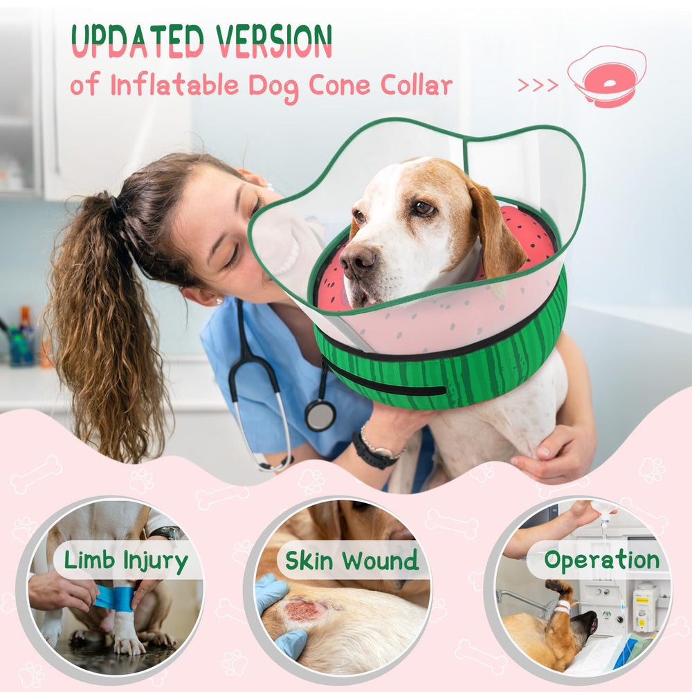 Supet donut collar with detachable shield protecting the injured area