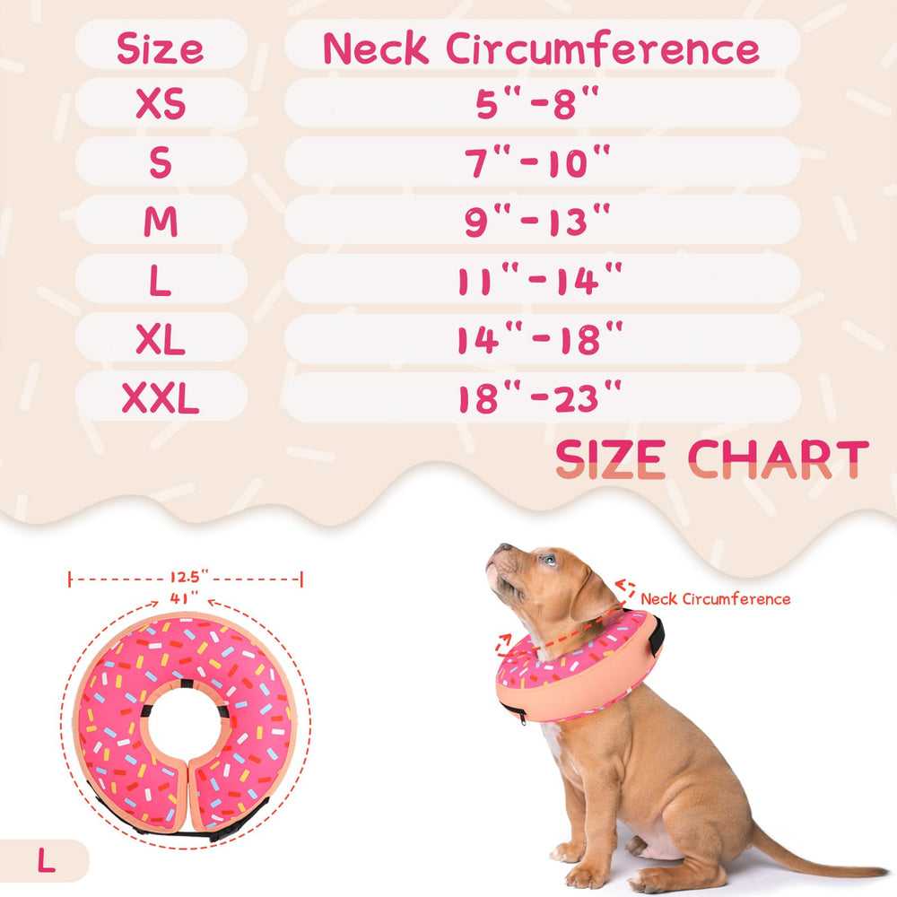 Supet donut collar vision-friendly design preserves dog’s line of sight.