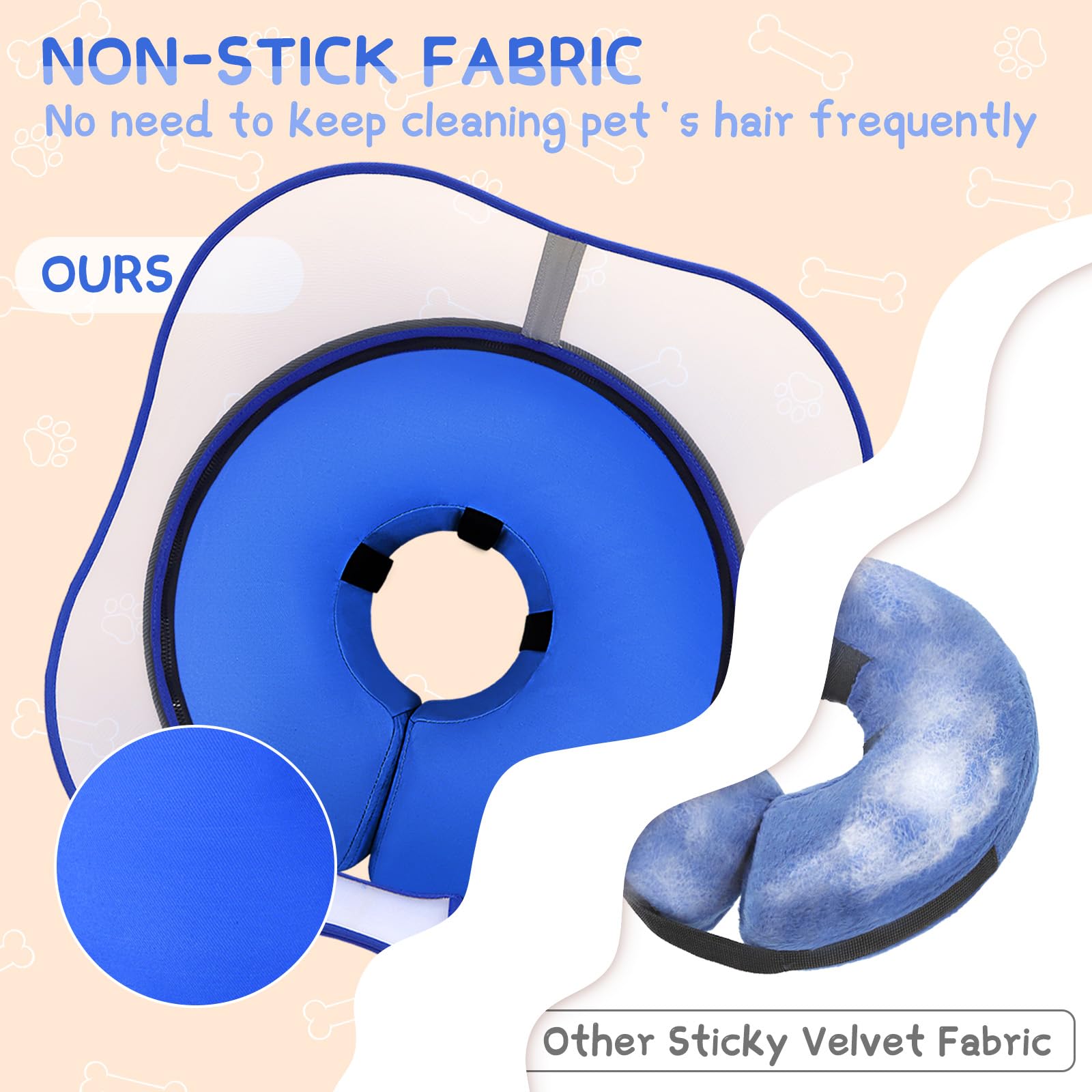 Supet donut collar supports restful sleep as a neck pillow option.
