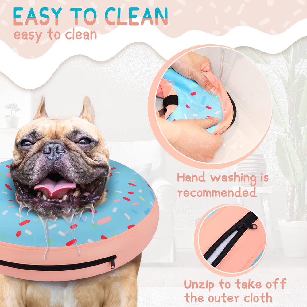 Supet donut cone design encourages calm acclimation and easy daily activities