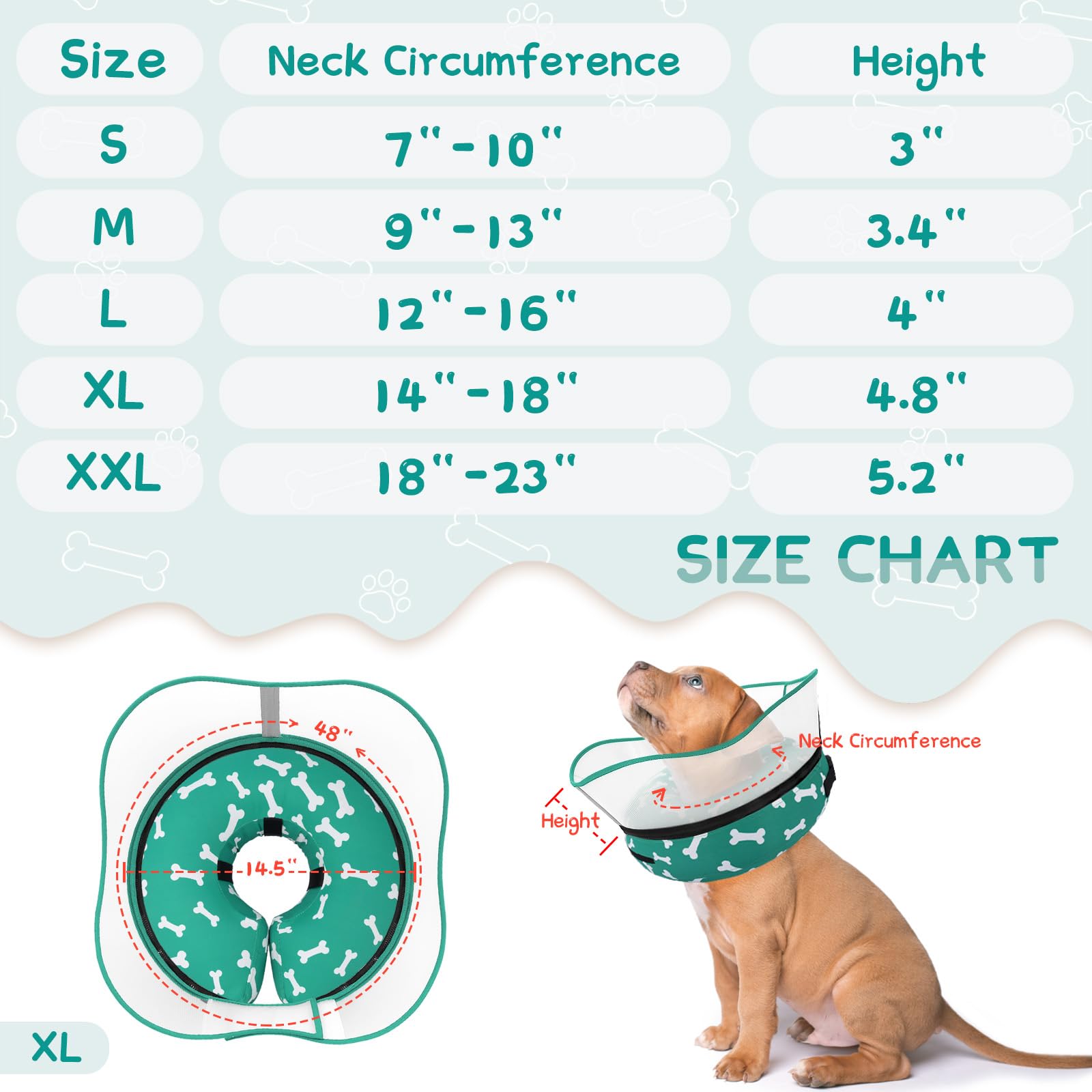Supet donut cone wide-angle shield maintains vision during gentle activity.