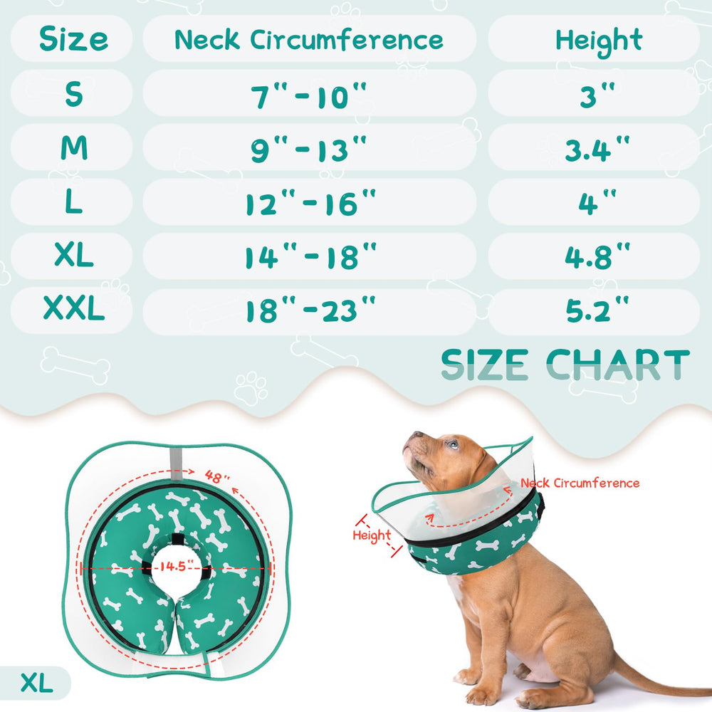 Supet donut cone wide-angle shield maintains vision during gentle activity.