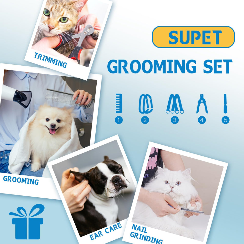 Supet nail-trimming restraint keeps paws within reach for precise grooming.