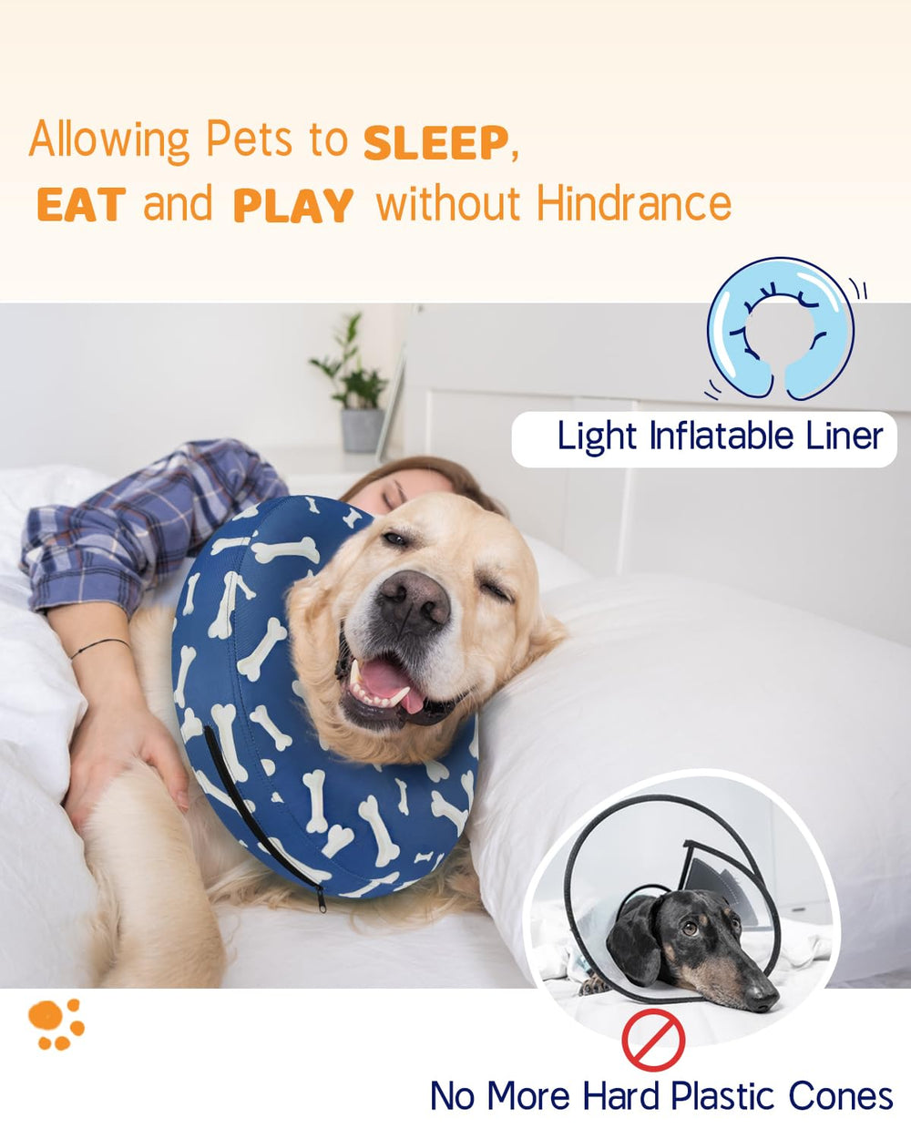 Supet inflatable neck donut compact design for easy use