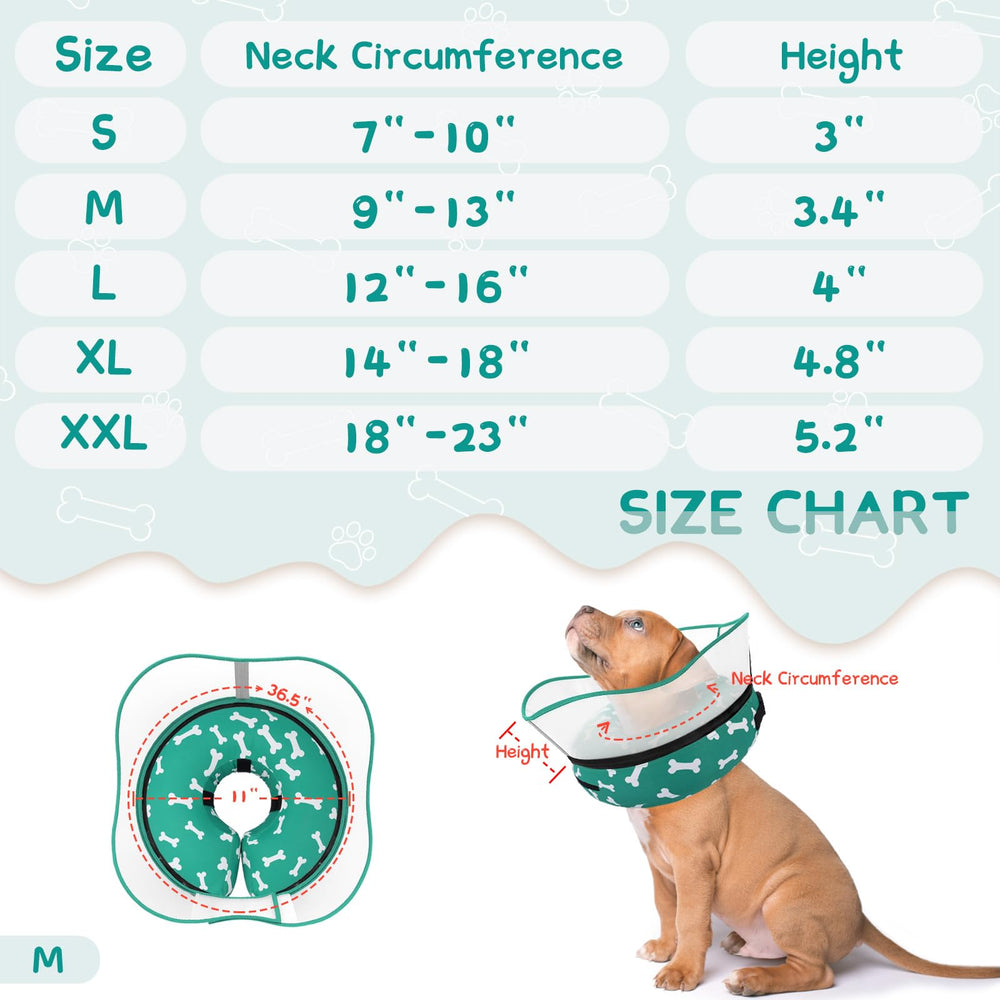 Supet inner-collar-attachment helps keep the donut collar in place with regular collars.