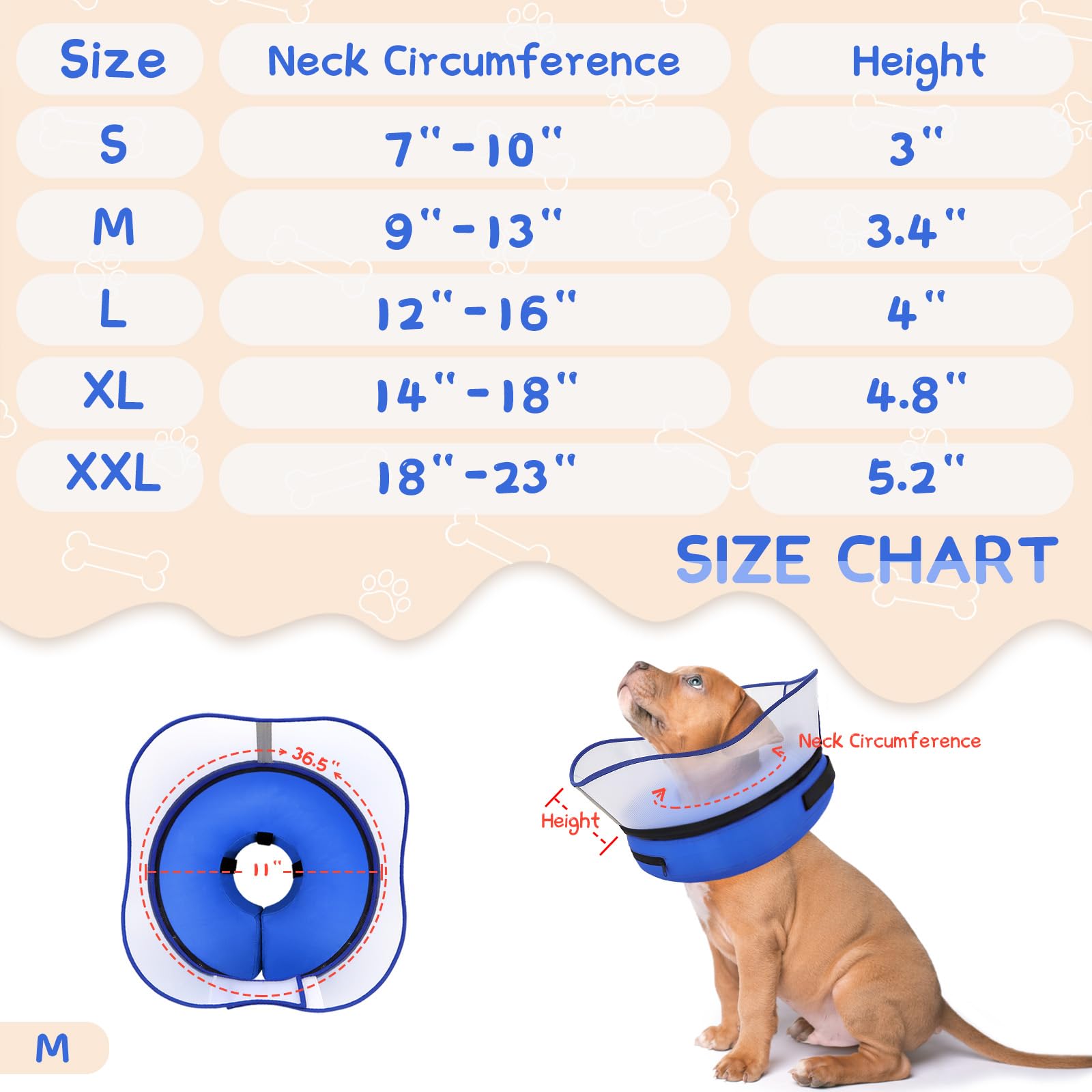 Supet interior collar attachment illustrates reliable securement to a regular collar