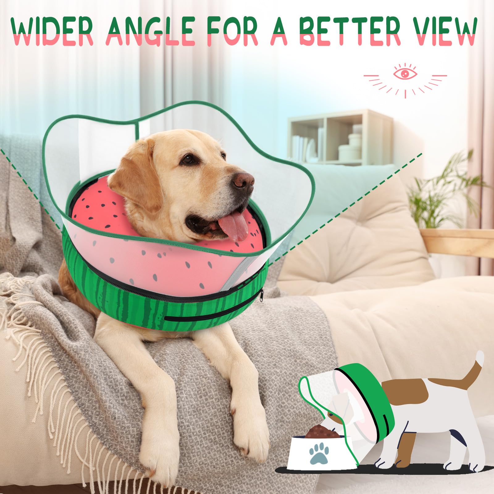 Supet secure attachment to regular collar prevents slipping during wear.