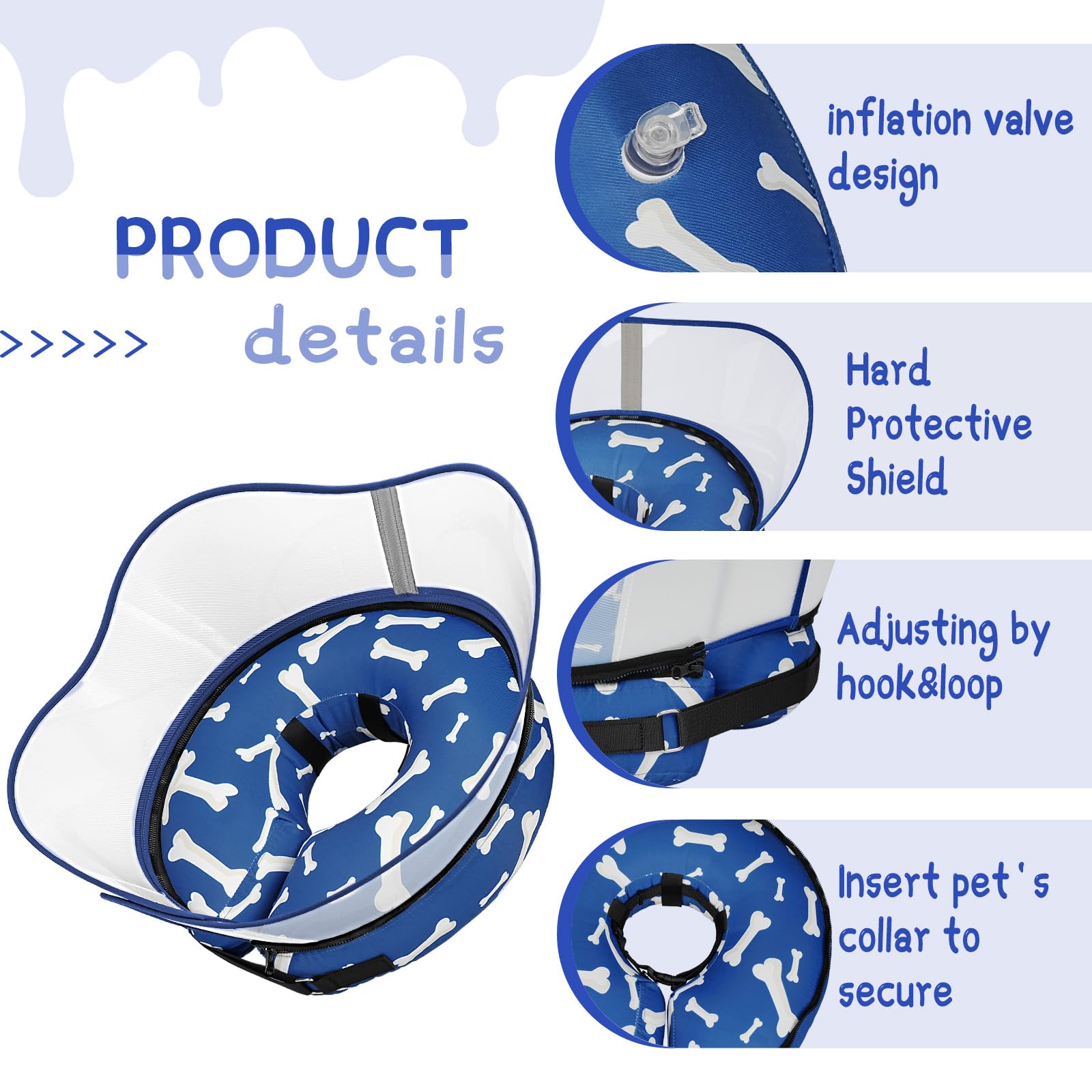 Supet adjustable strap with interior attachment keeps cone secure