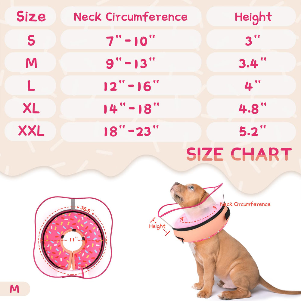 Supet secure-fit adjustable strap keeps the collar in place.