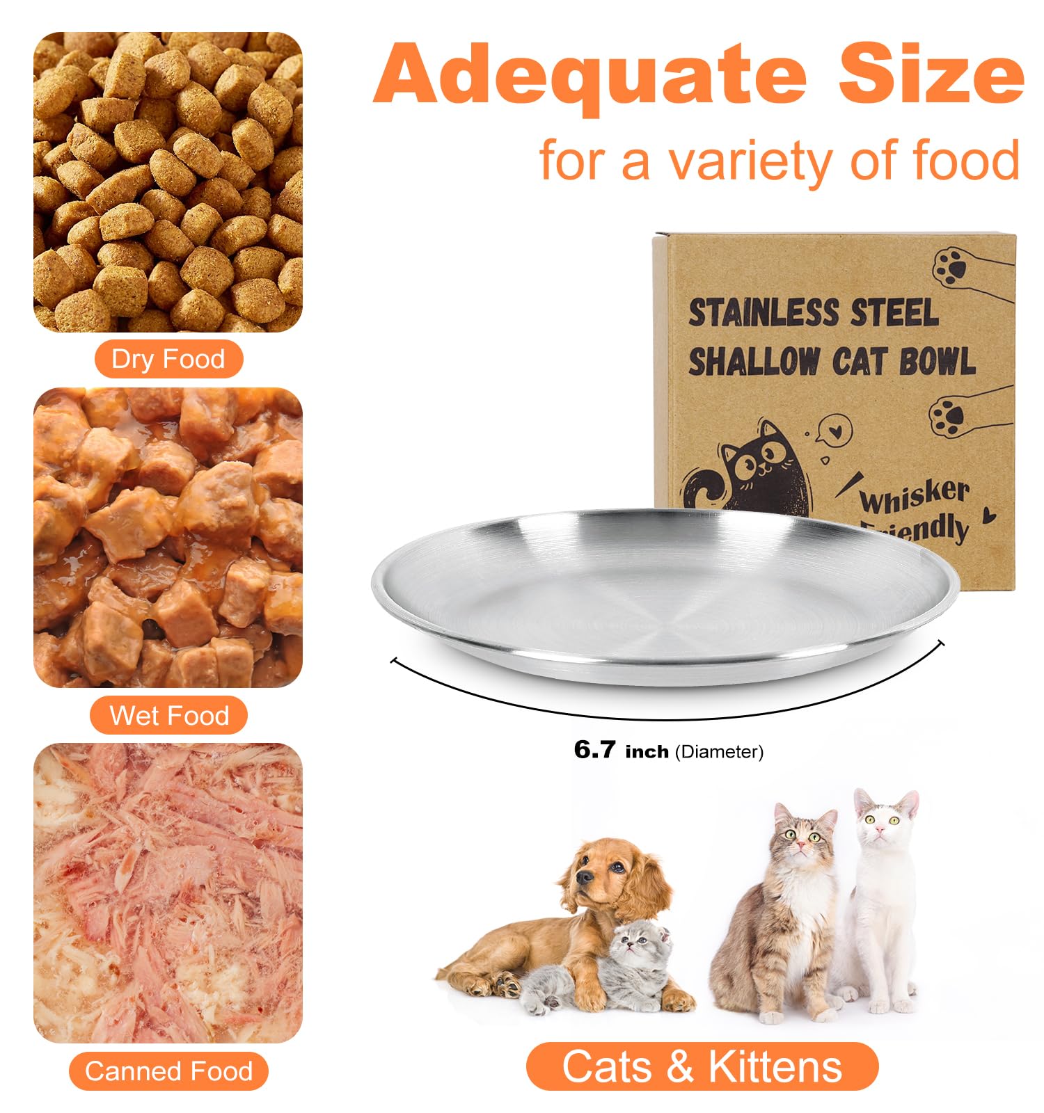 Supet whisker-friendly cat plates dishwasher-safe for quick cleanup after feeding.