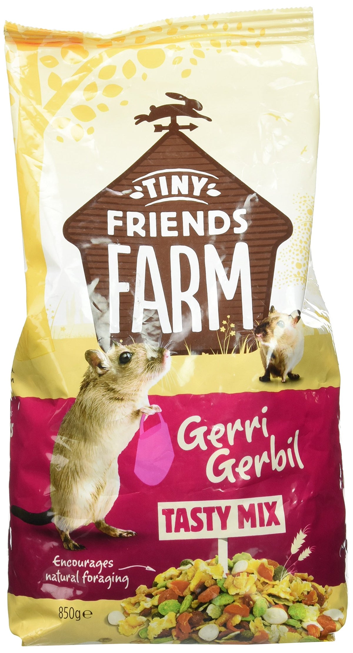 Supreme Gerri Gerbil Food packshot demonstrates balanced nutrition for gerbils