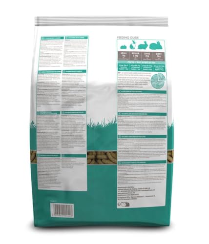 Supreme Petfoods Science Selective Adult Rabbit 1.5kg ingredients list highlighting omega-rich linseed
