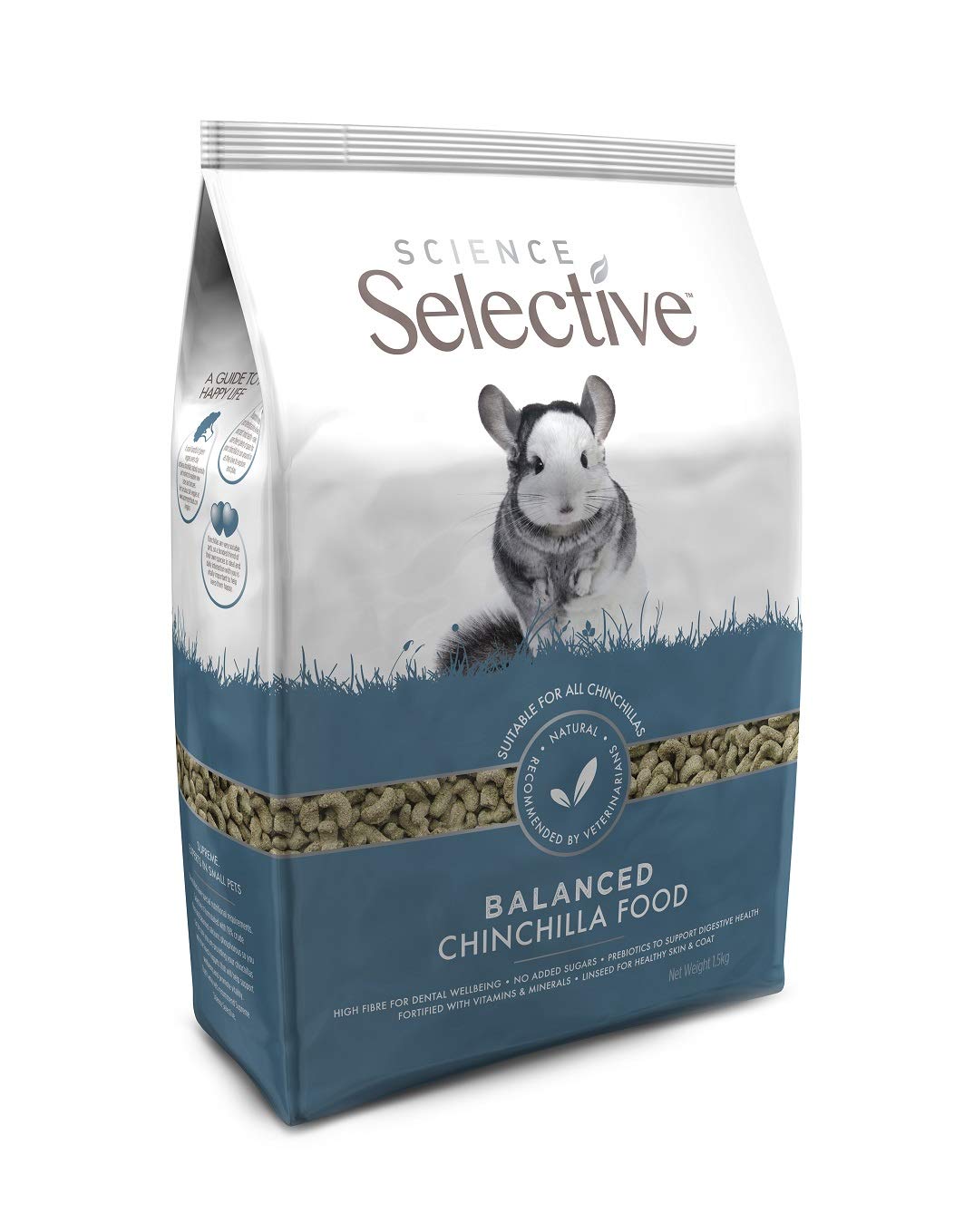 Supreme Petfoods Science Selective Chinchilla being prepared for a daily serving routine