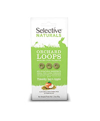 Supreme Petfoods Selective Naturals Orchard Loops timothy hay bites promote healthy snacking.