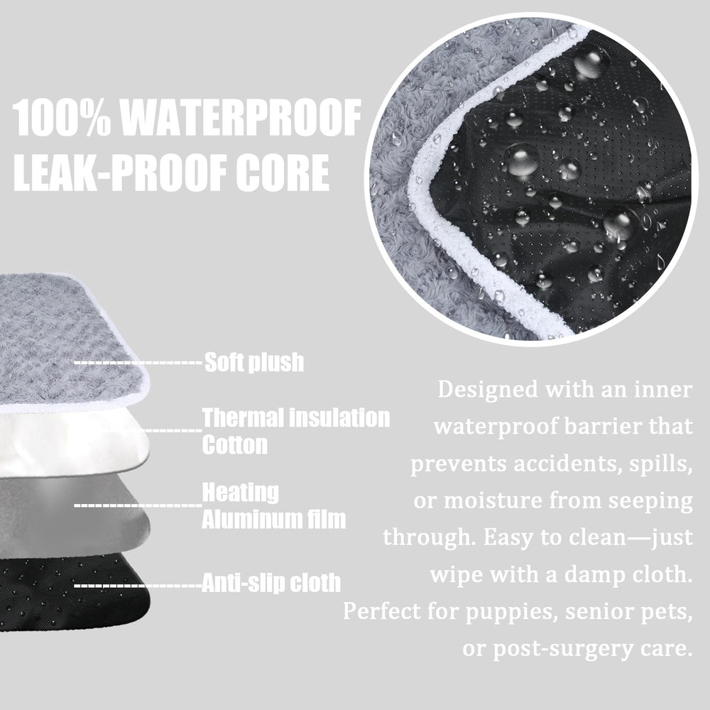 SUPRIY self-warming mat in a bed with a dog for cozy warmth