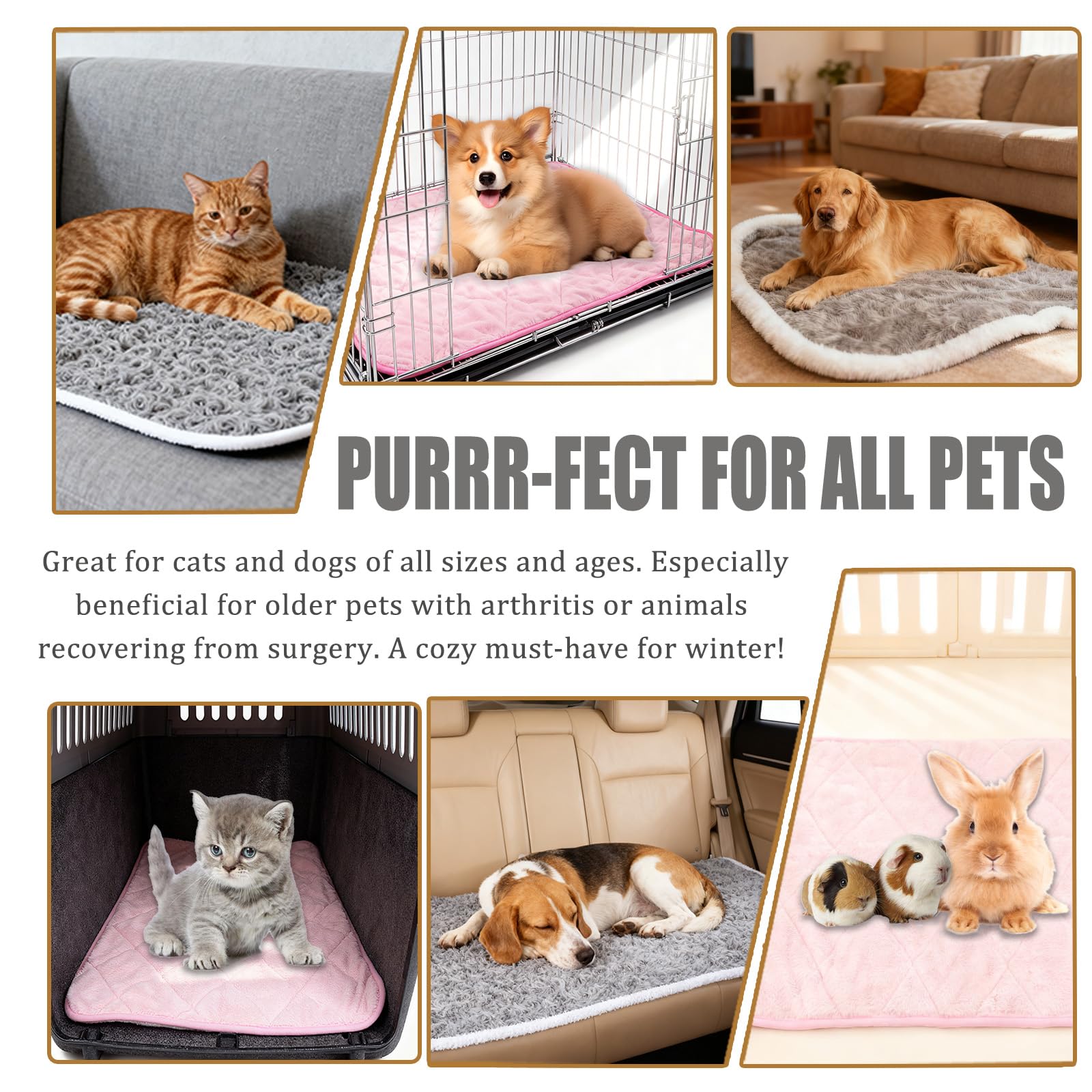 SUPRIY mat in crate demonstrates versatile use for pets