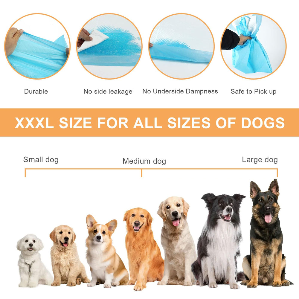 SUPRONLOVE six-layer absorbent pad reduces mess on floors and carpets.