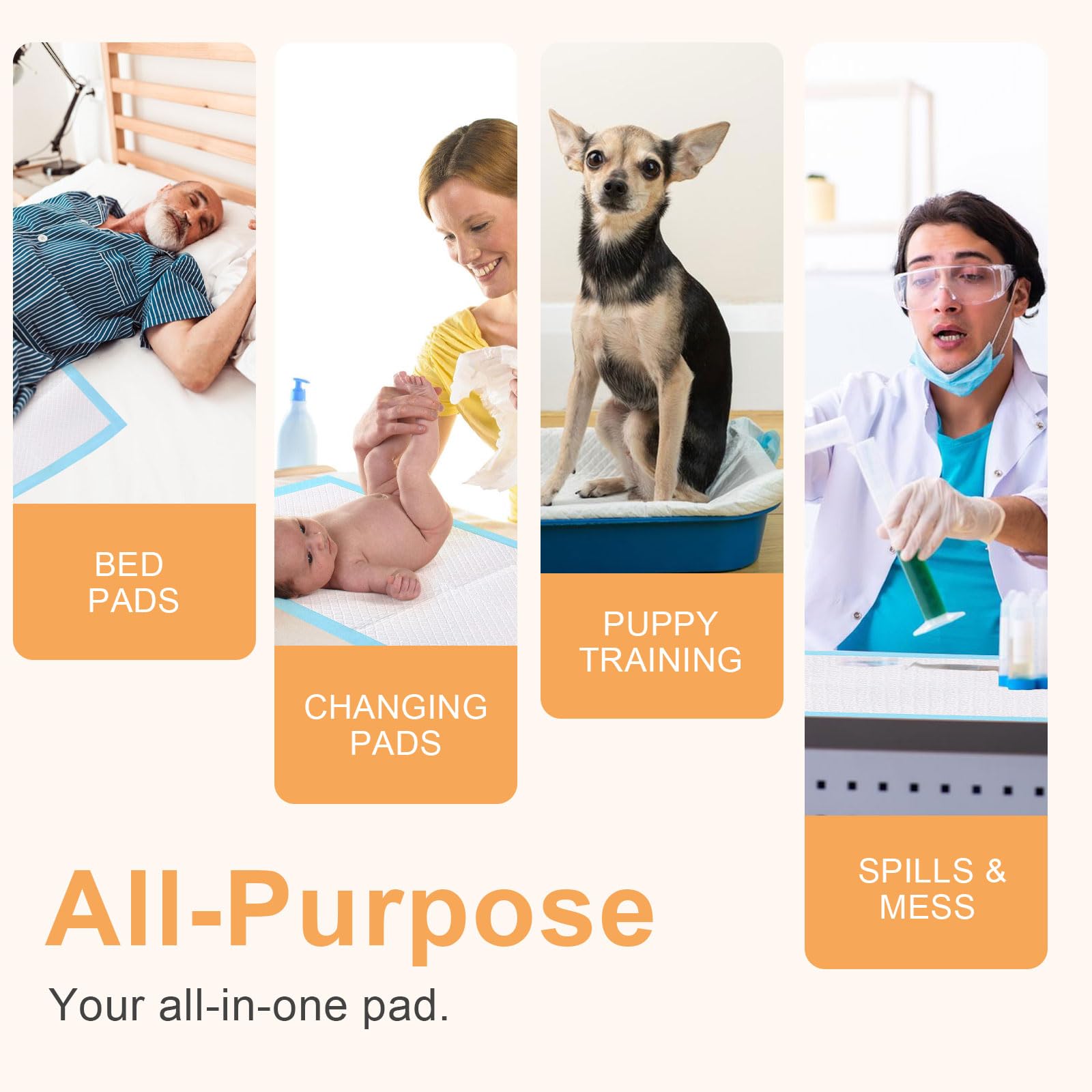SUPRONLOVE potty pads are easy to use in travel, home, and car scenarios.