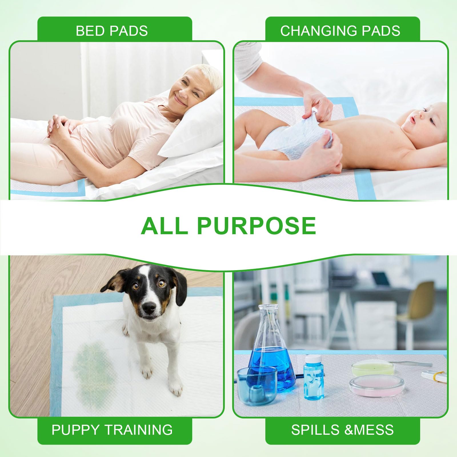 SUPRONLOVE multi-use pads shown in home setup for dogs, cats, and travel