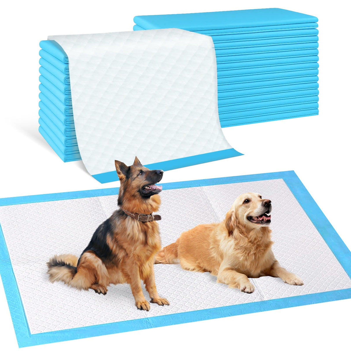 SUPRONLOVE pee pads extralarge 36x51 pack for quick cleanup and reliable spill protection