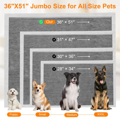 SUPRONLOVE ultra-absorbent puppy pad 6-layer design keeps floors dry and clean.