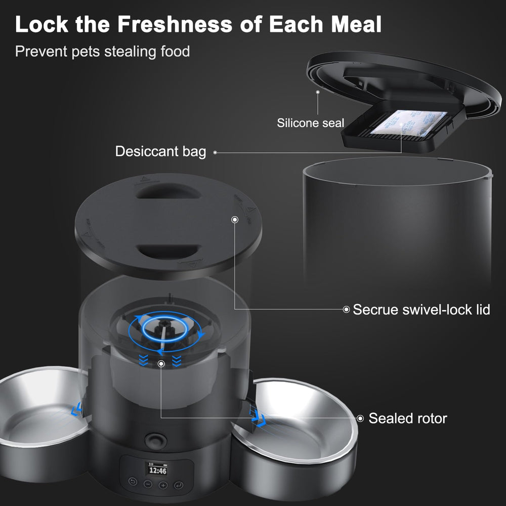 Surdy battery backup supports feeding during power outages.