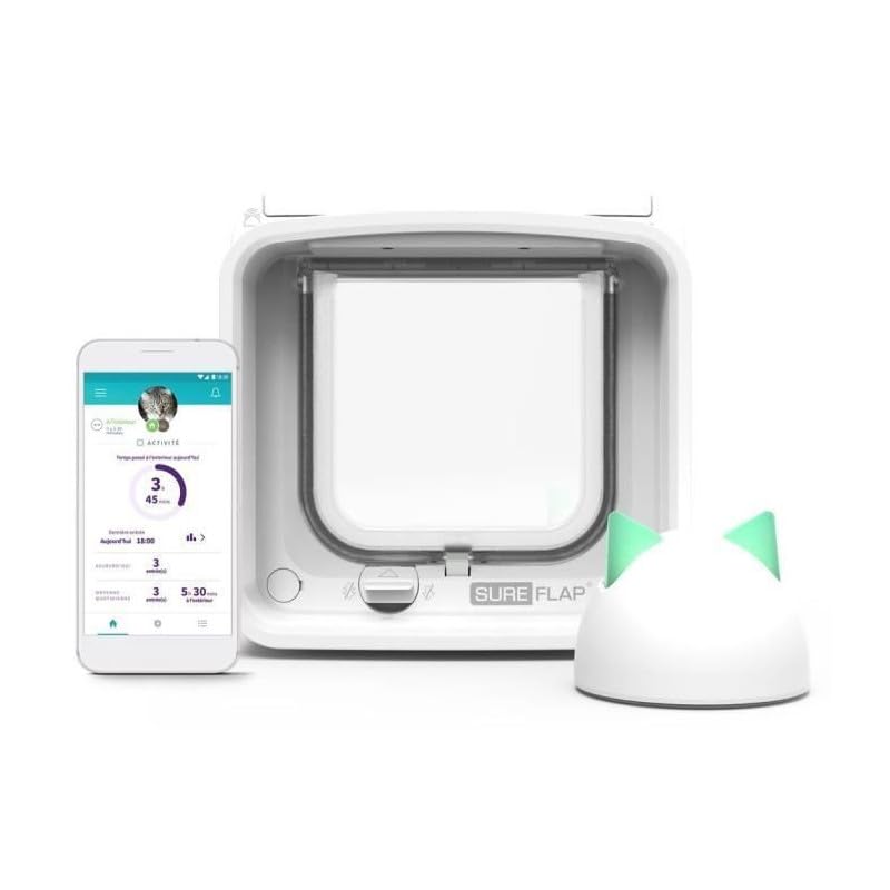 SureFlap microchip scan closeup verifies identity for safe entry.