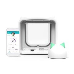 SureFlap microchip scan closeup verifies identity for safe entry.