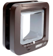 SureFlap Microchip Cat Door installed in a doorway showing selective access for trusted cats