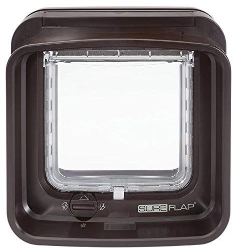 SureFlap microchip pet door tunnel extender brown side view demonstrates long tunnel for deeper walls