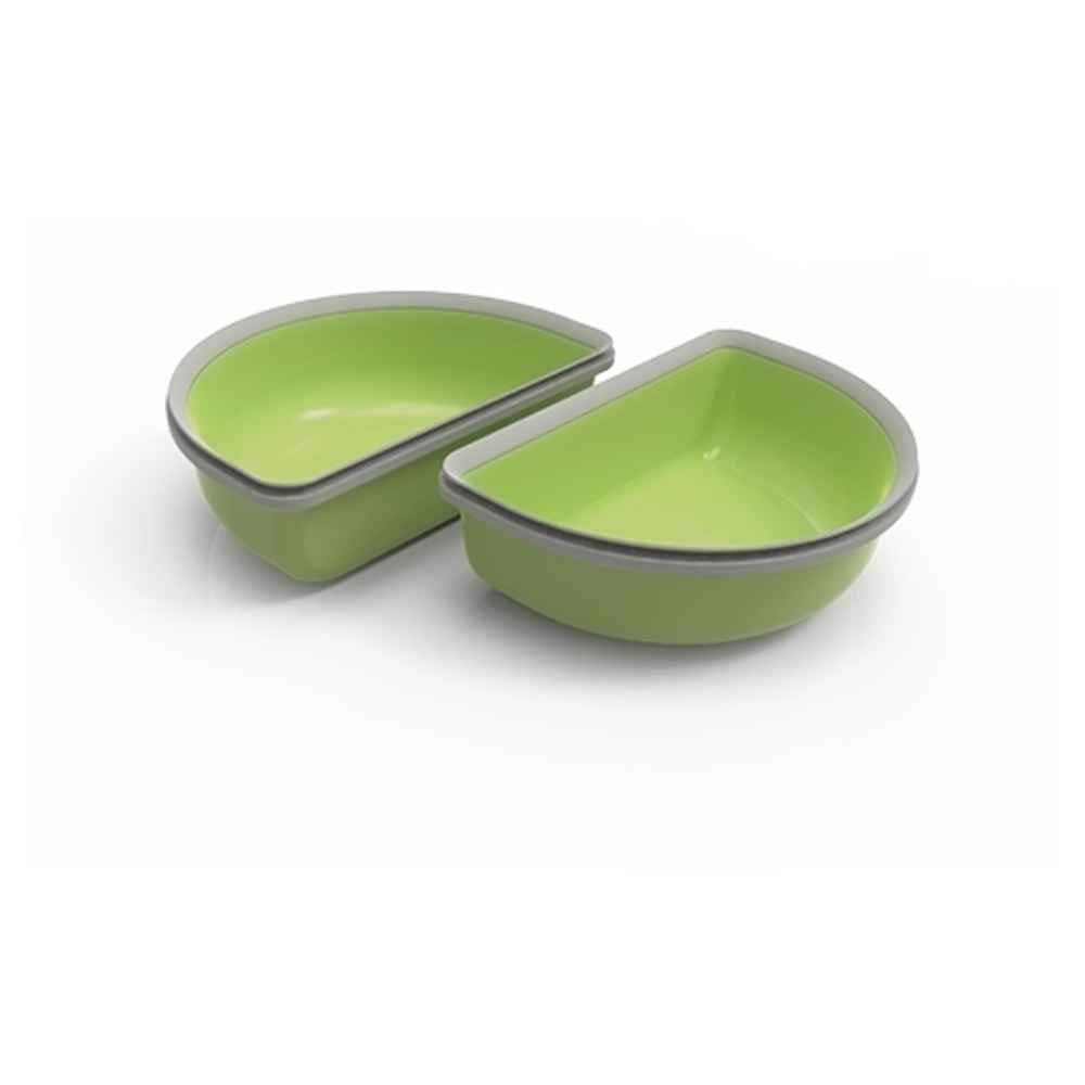 SureFlap SureFeed Half Bowl Green keeps food fresher and supports separate wet and dry meals.