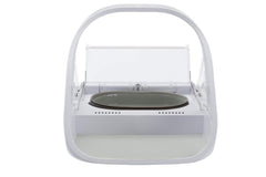 SureFlap mat under bowls to keep feeding area clean