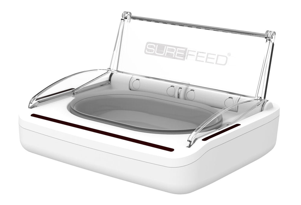 SureFlap SureFeed motion-activated lid opens for convenient meals.