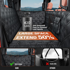 Surfcabin 58x29 inch back seat extender shown fitting full-size pickups