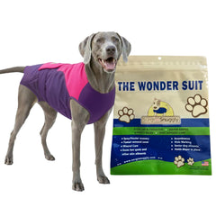 Surgi~Snuggly disposable dog diapers show secure fit and comfortable coverage.