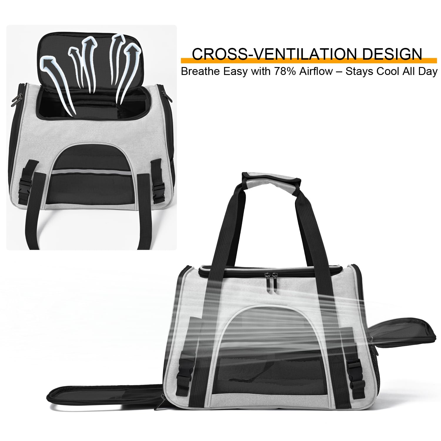 Surilehege cat carrier dimensions 17.5x10.2x11.4 inches for up to 16 lbs