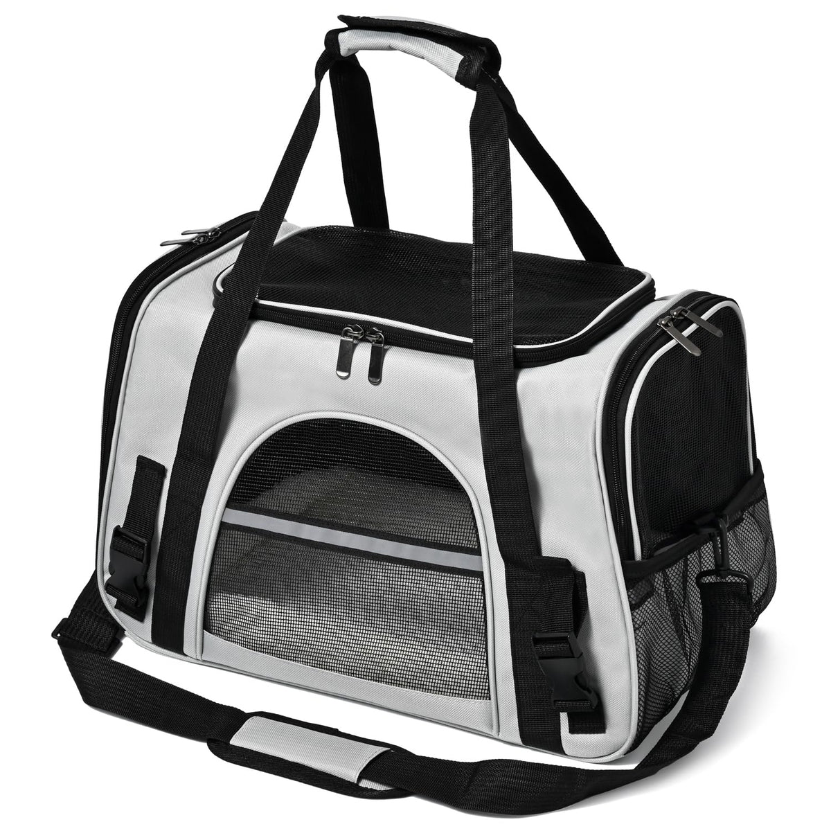 Surilehege cat carrier with hood and peekaboo windows for calm travel