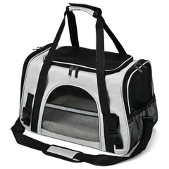 Surilehege cat carrier with hood and peekaboo windows for calm travel