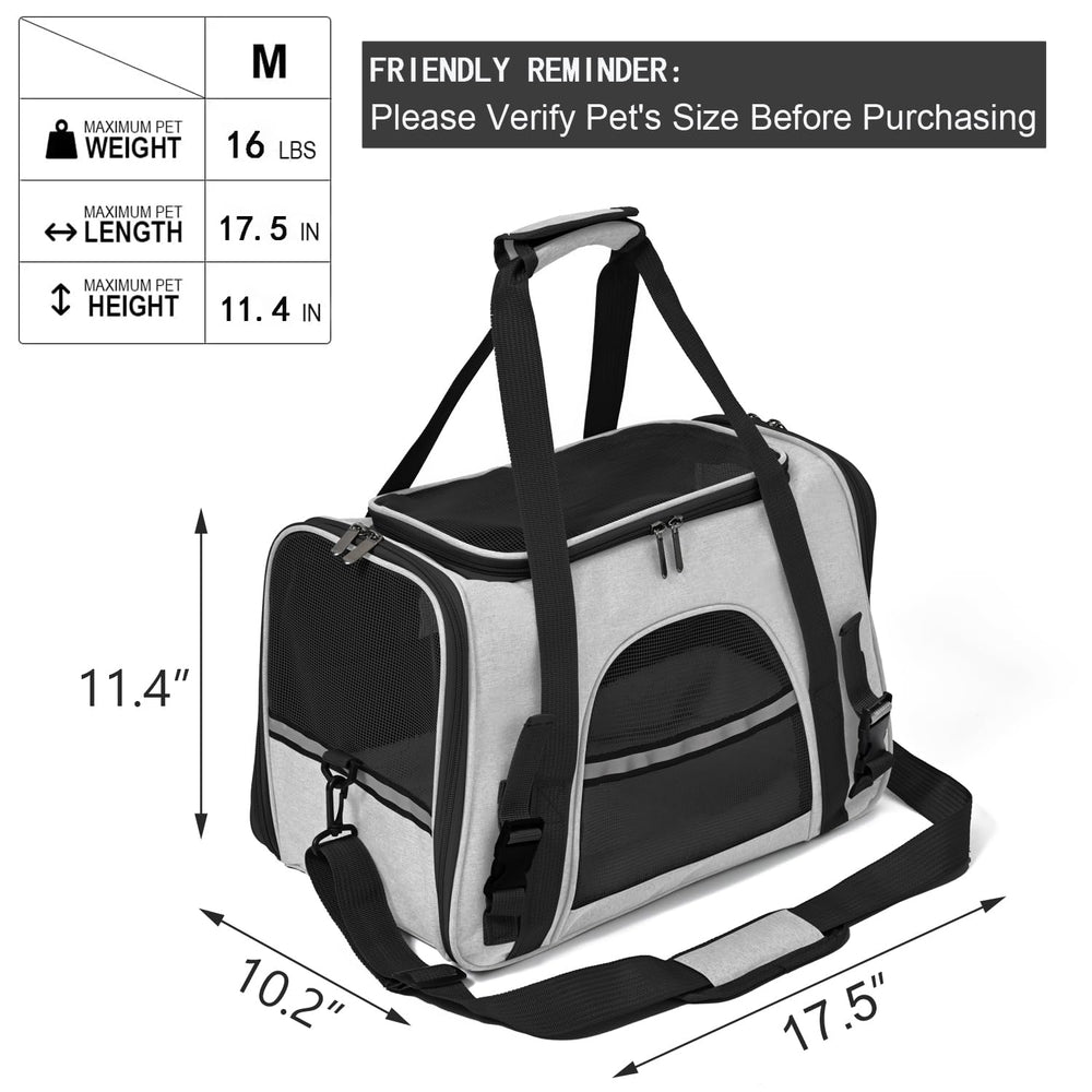 Surilehege cat carrier showing 360° mesh ventilation for cooling air