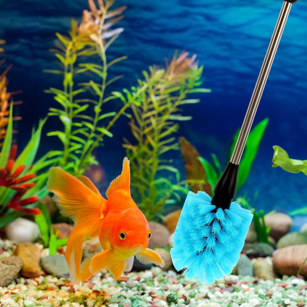 Suseg 11-in-1 brush kit open view reveals complete set for thorough aquarium cleaning.