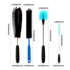 Suseg bristles closeup highlights durable, non-rusting material for safe aquarium cleaning.