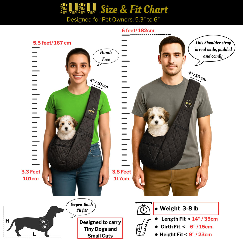 SUSU PET CO silk black water-resistant fabric repels splashes during rain walks.