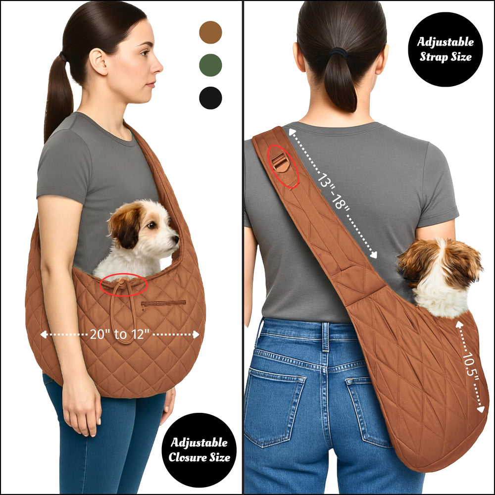SUSU PET CO. pocket compartments image showing storage for phone and treats.