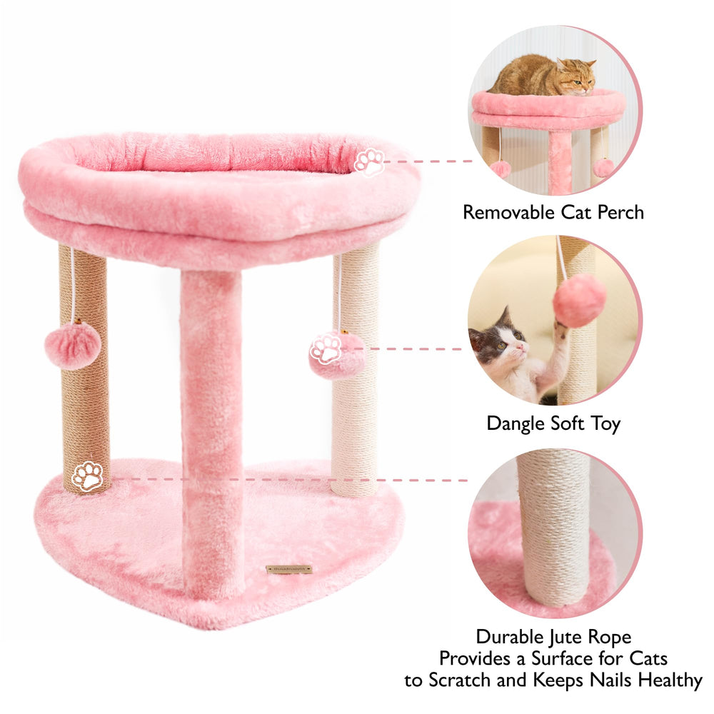 Suudroeen scratch posts made of sisal, jute, and carpet