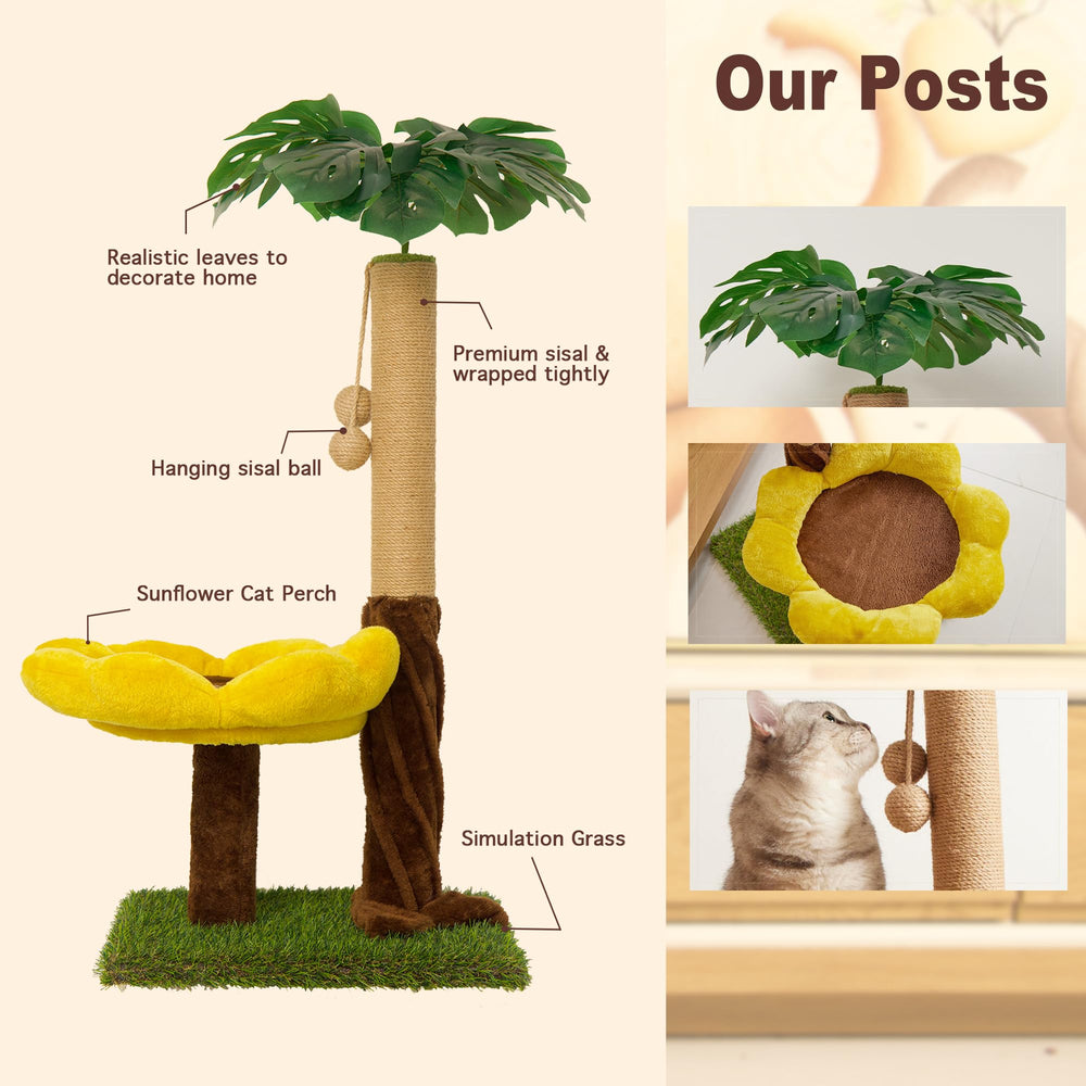 Suudroeen stable base keeps the post sturdy during vigorous scratching