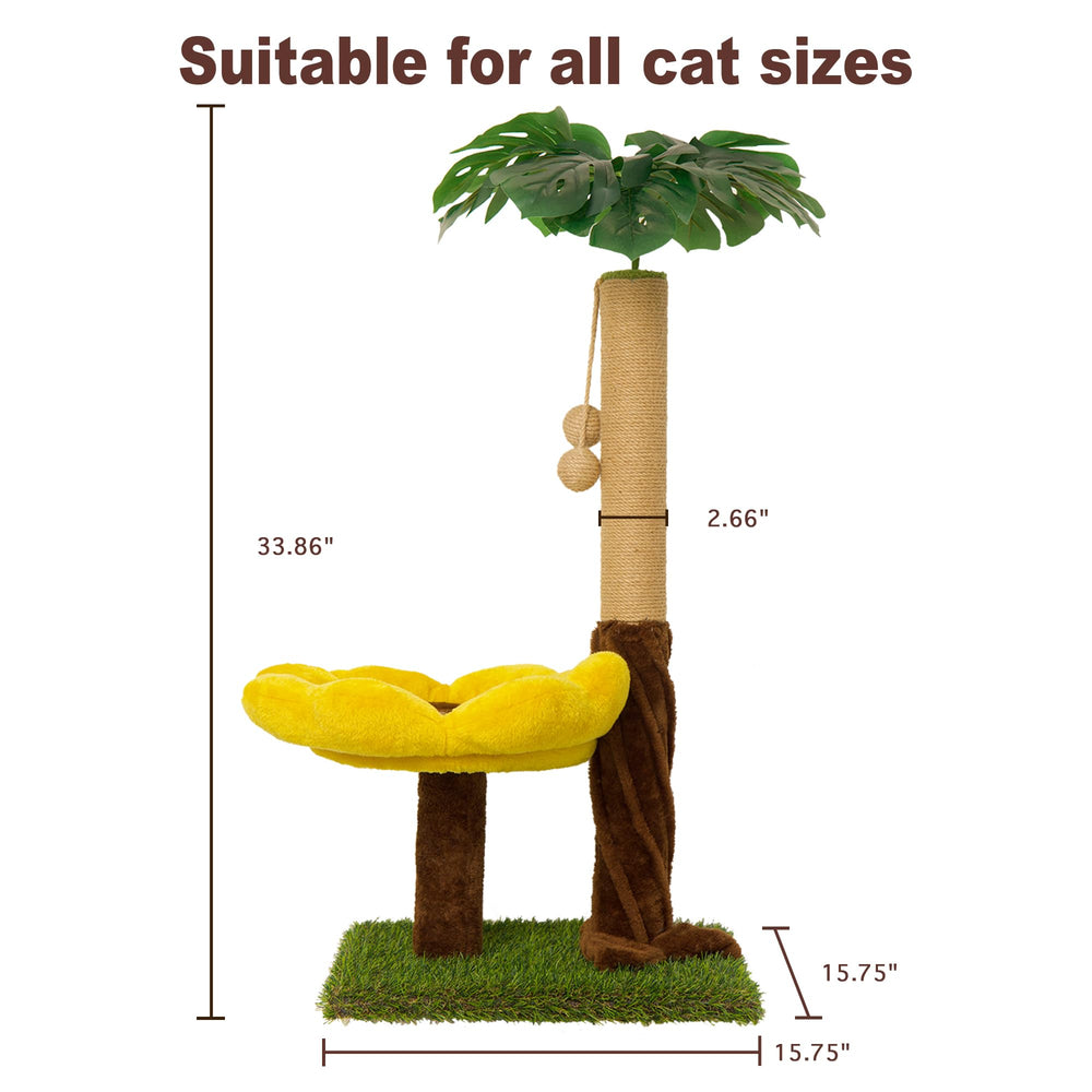 Suudroeen sunflower platform provides a comfy perch for cats to observe surroundings