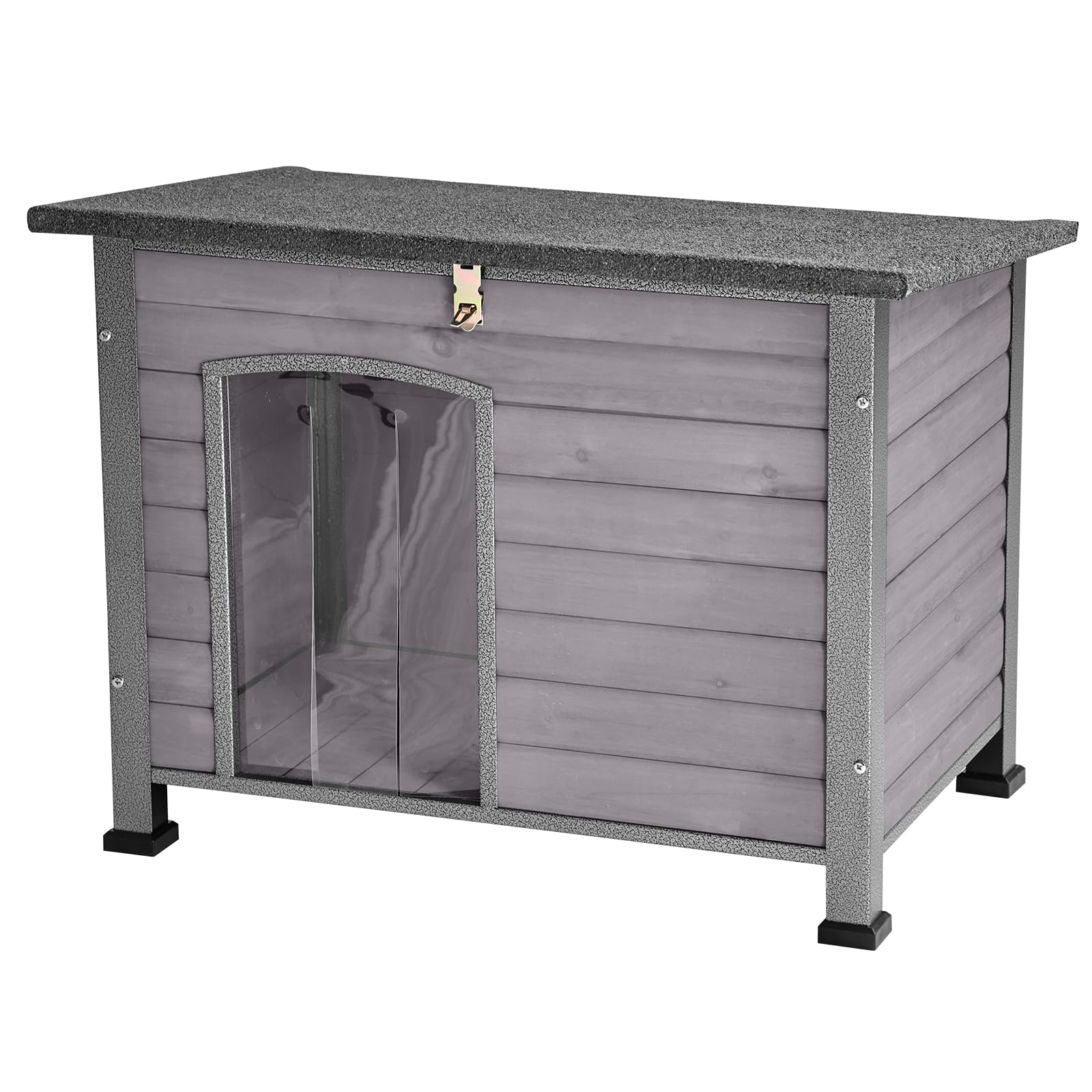 Suumerpety indoor outdoor dog house with raised floor provides a dry space