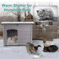 Suumerpety weatherproof roof shields pets from rain, sun, and wind