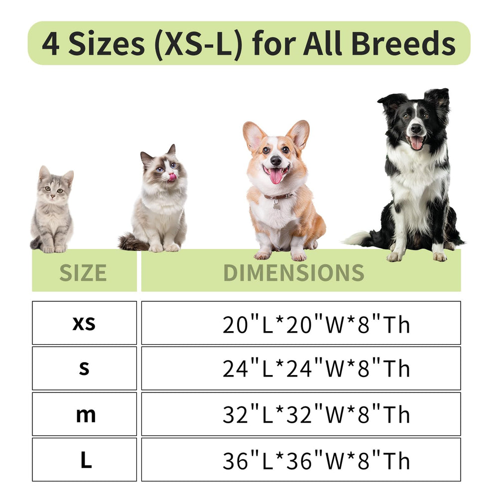 SUVAMJAM Comfort Donut Bed 24x24 inch size suits small pets.
